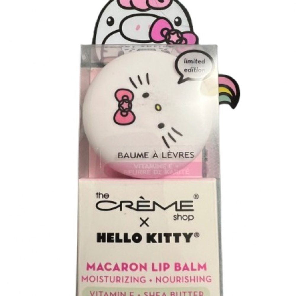 The Crème Shop x Hello Kitty Macaron Lip Balm - Pink